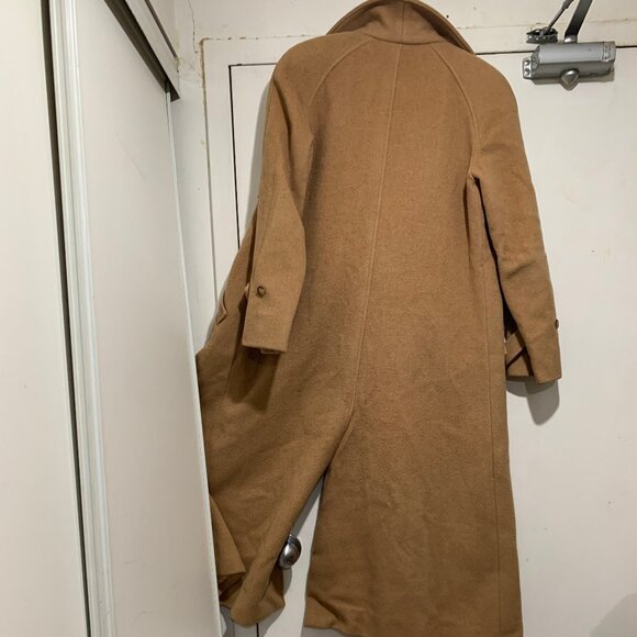 VINTAGE JAEGER WOOL & CAMELHAIR TRENCH COATS SIZE S - Picture 9 of 13